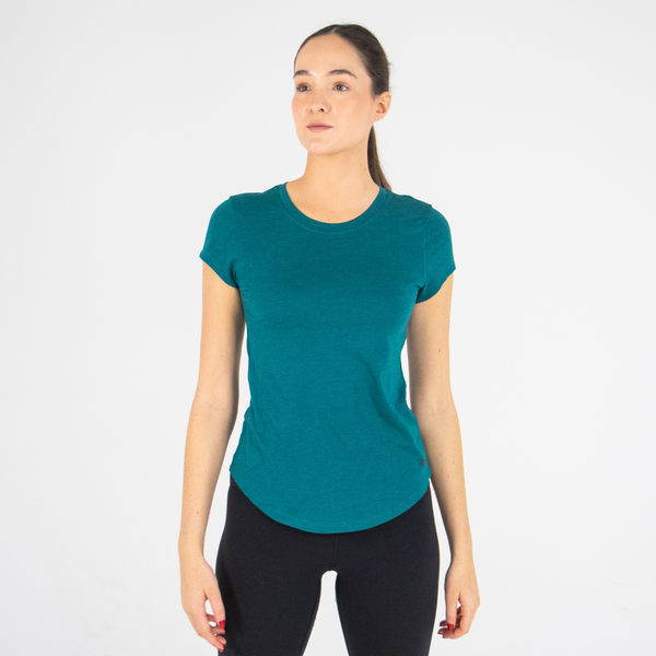 Ladies Short Sleeve Jersey Crew Neck