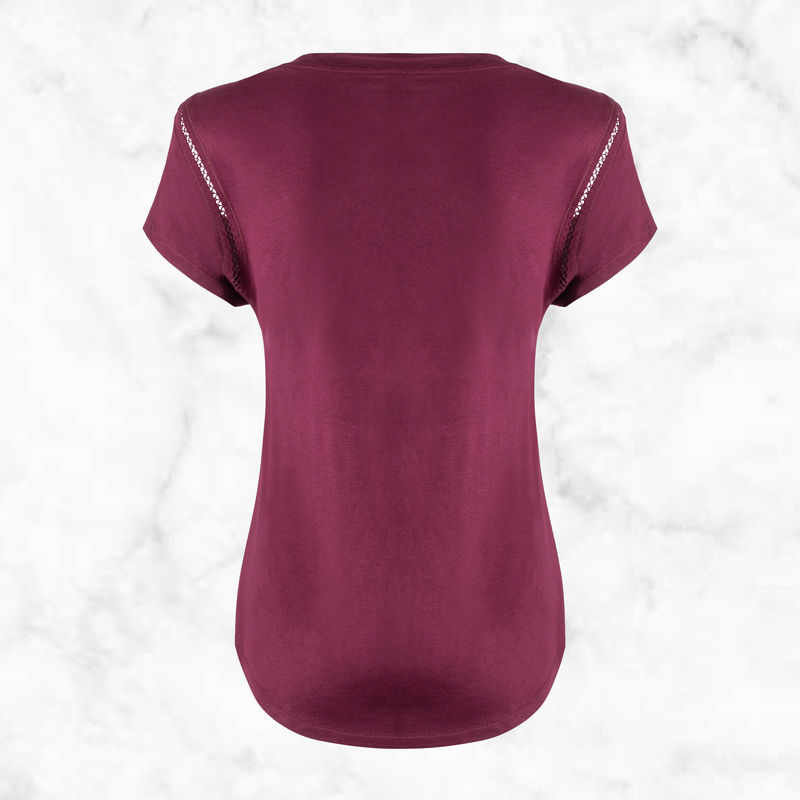 Ladies Short Sleeve Jersey V-Neck