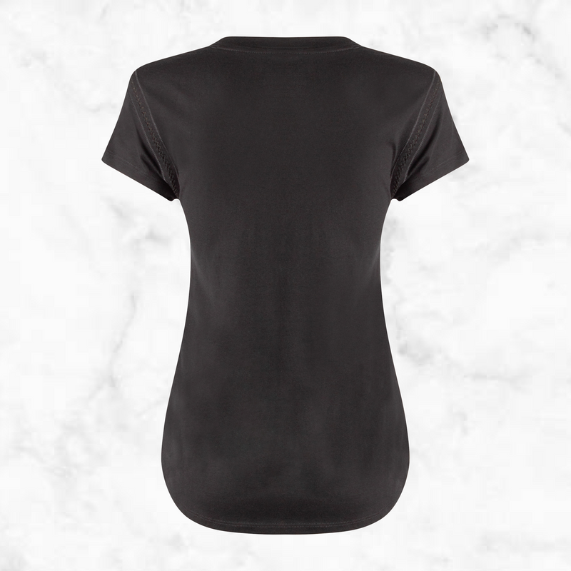 Ladies Short Sleeve Jersey V-Neck