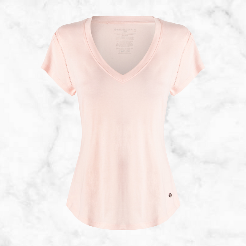 Ladies Short Sleeve Jersey V-Neck