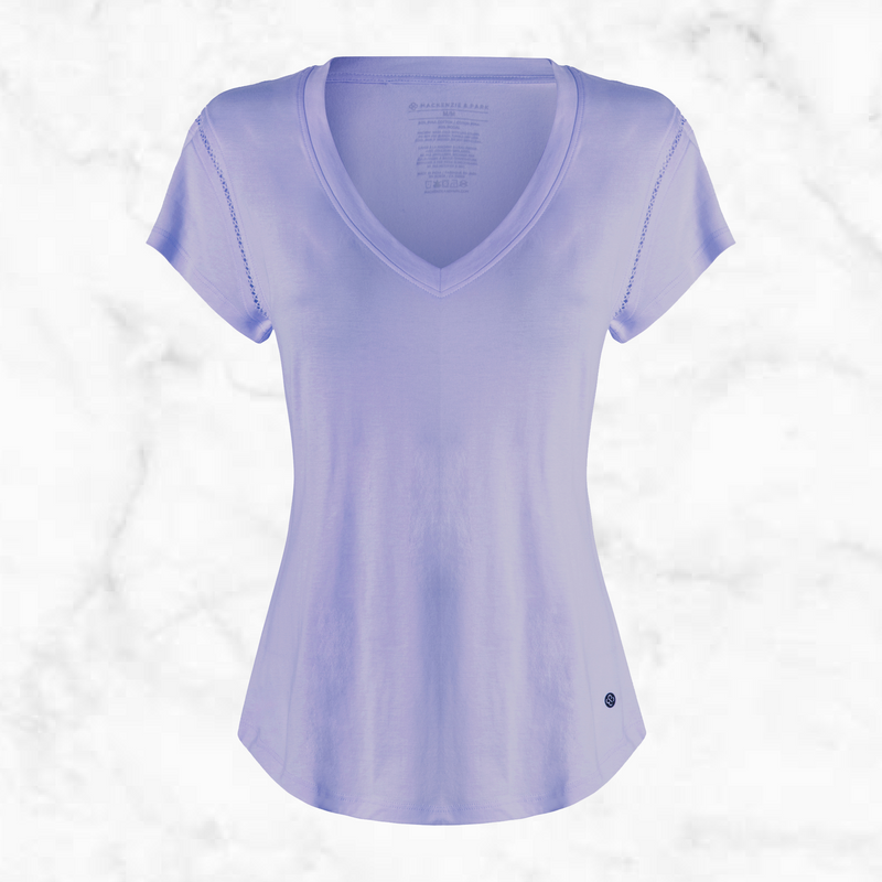 Ladies Short Sleeve Jersey V-Neck