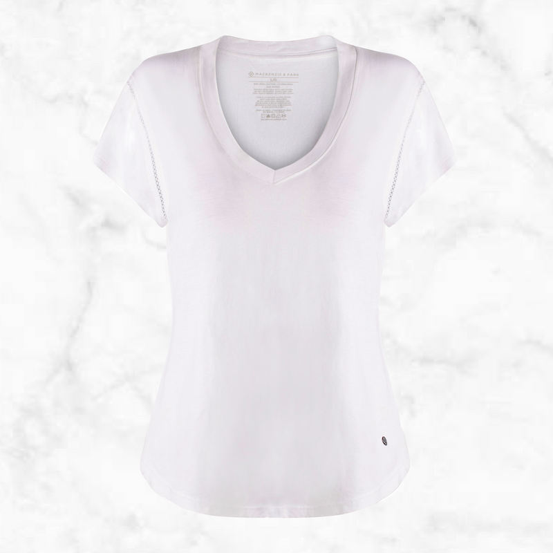 Ladies Short Sleeve Jersey V-Neck